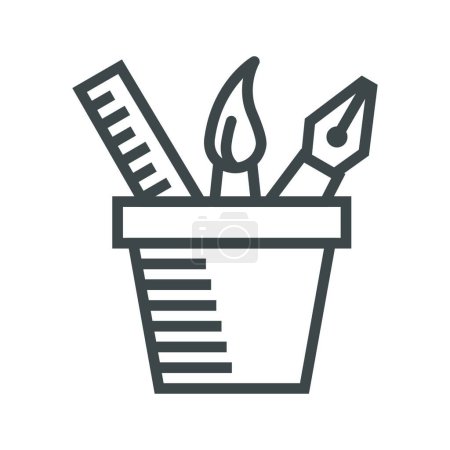 Ilustración de "Icono de línea de herramientas de diseño" - Imagen libre de derechos