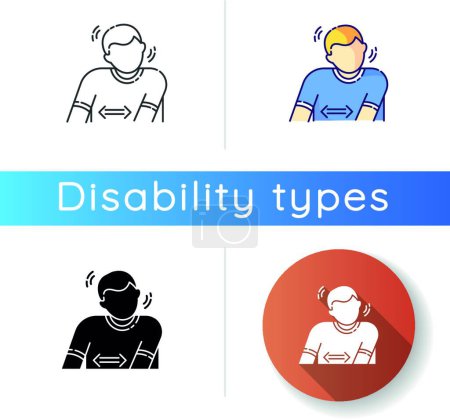 Illustration for "Tourette syndrome icon", vector illustration - Royalty Free Image