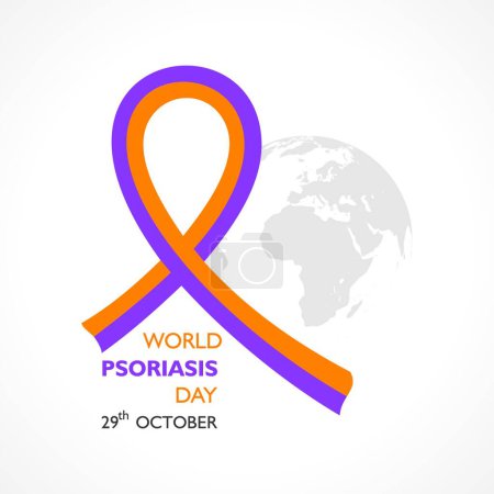 Illustration for "World Psoriasis Day observed on 29th October" - Royalty Free Image