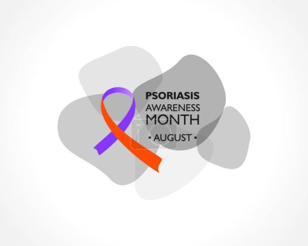 Illustration for "Psoriasis Awareness Month observed in AUGUST" - Royalty Free Image