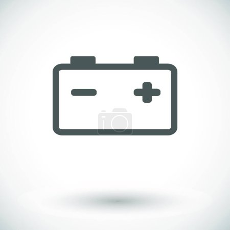 Ilustración de Carga, icono de la batería vector ilustración - Imagen libre de derechos