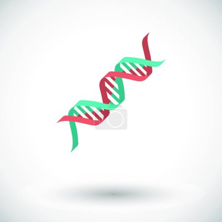 Illustration for DNA icon, vector illustration simple design - Royalty Free Image