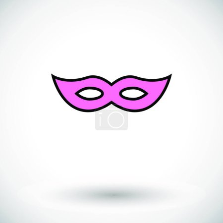 Ilustración de Máscara icono vector ilustración - Imagen libre de derechos