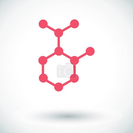 Ilustración de Ilustración de átomo gráfico, química biotecnología concepto - Imagen libre de derechos