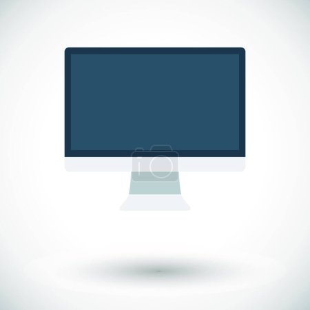 Illustration for "monitor " web icon vector illustration - Royalty Free Image