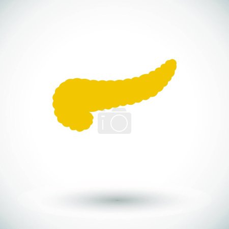 Illustration for "Pancreas icon.", vector illustration - Royalty Free Image
