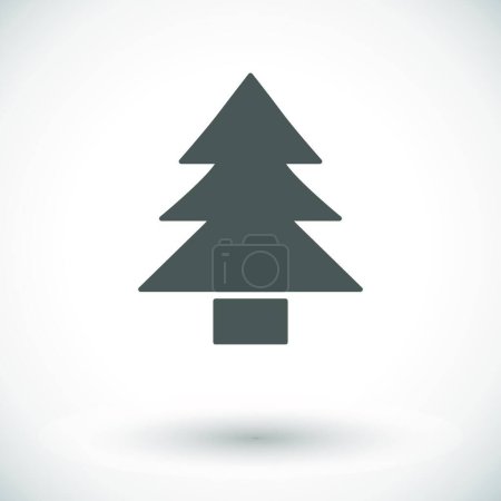 Illustration for Conifer icon vector illustration - Royalty Free Image