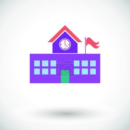 Illustration for Building icon, vector illustration - Royalty Free Image