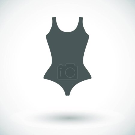 Téléchargez les illustrations : Illustration vectorielle icône maillot de bain - en licence libre de droit