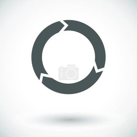 Illustration for Update icon vector illustration - Royalty Free Image