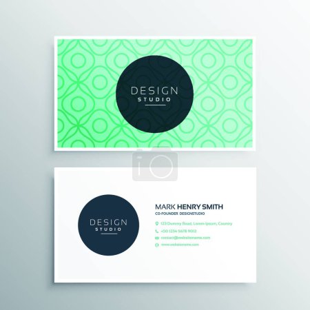Ilustración de "diseño de tarjetas de visita corpotate en estilo minimalista con azul claro
 " - Imagen libre de derechos