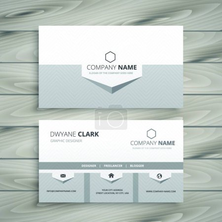 Ilustración de "clean gray business card" - Imagen libre de derechos