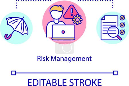 Illustration for "Risk management concept icon" - Royalty Free Image