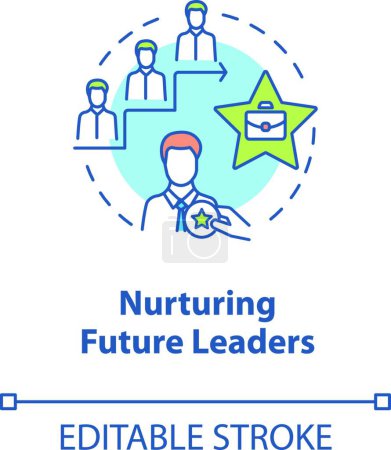 Ilustración de "Nurturing future leaders concept icon" - Imagen libre de derechos