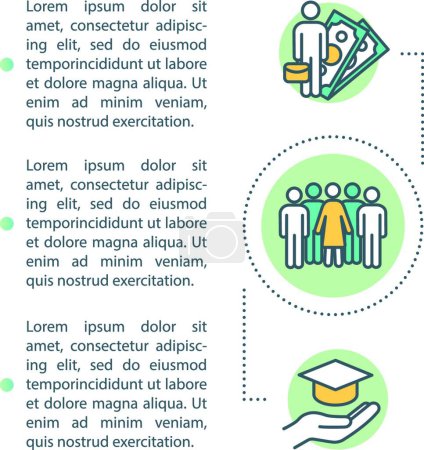 Téléchargez les illustrations : "Education cost concept icon with text" - en licence libre de droit