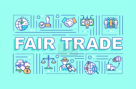 Illustration for "Fair trade word concepts banner" - Royalty Free Image