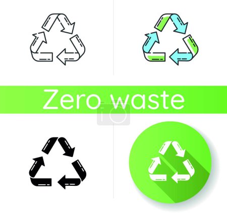 Ilustración de "Icono de reciclaje ", ilustración vectorial - Imagen libre de derechos