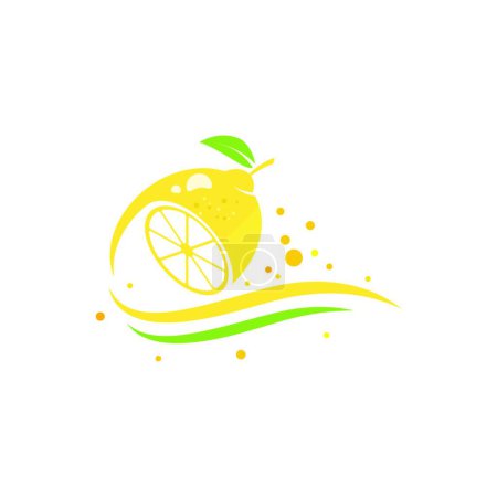 Illustration for "Fresh Lemon icon vector illustration" - Royalty Free Image