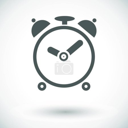 Illustration for Alarm clock icon, web simple illustration - Royalty Free Image