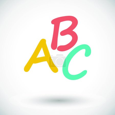 Illustration for "Alphabet icon", vector illustration - Royalty Free Image