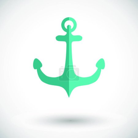 Illustration for "Anchor symbol" vector illustration - Royalty Free Image