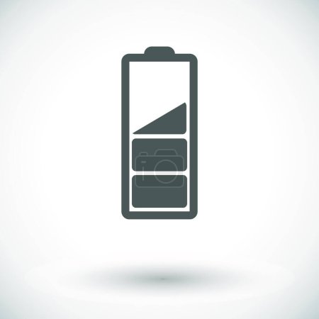 Illustration for "Charging the battery, single icon." - Royalty Free Image