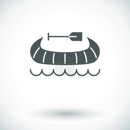 Ilustración de "Icono de canoa ", ilustración vectorial - Imagen libre de derechos