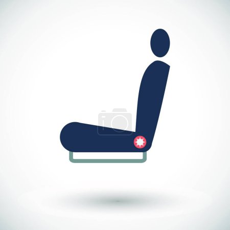 Ilustración de Seat icon vector illustration - Imagen libre de derechos