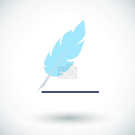 Illustration for Feather icon vector illustration - Royalty Free Image