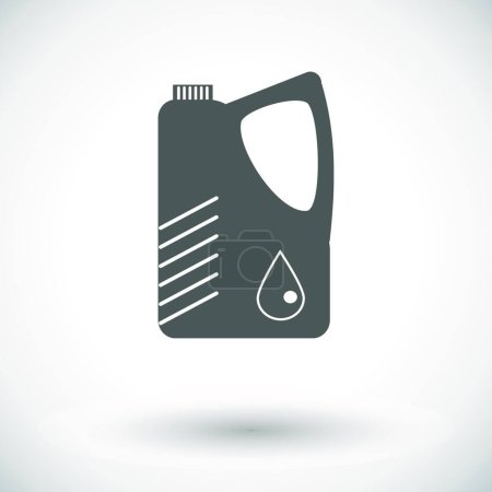 Illustration for Jerrycan single icon vector illustration - Royalty Free Image