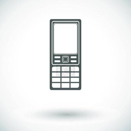 Illustration for "phone " web icon vector illustration - Royalty Free Image