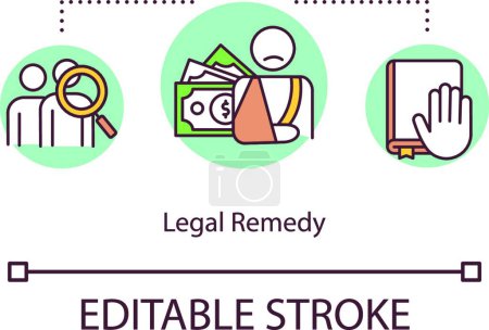 Ilustración de "Legal remedy concept icon" - Imagen libre de derechos