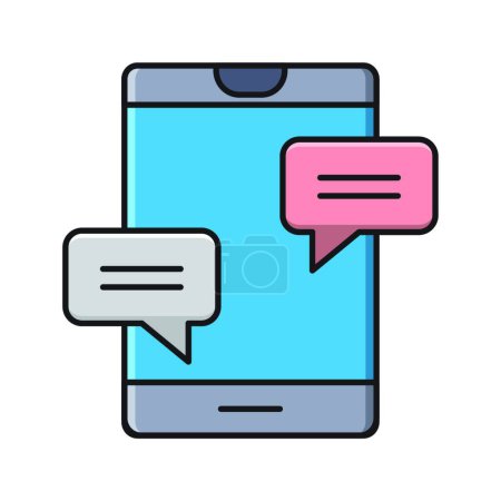 Illustration for Conversation icon, vector illustration - Royalty Free Image
