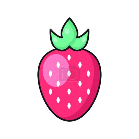 Téléchargez les illustrations : Icône de fruit, illustration vectorielle design simple - en licence libre de droit
