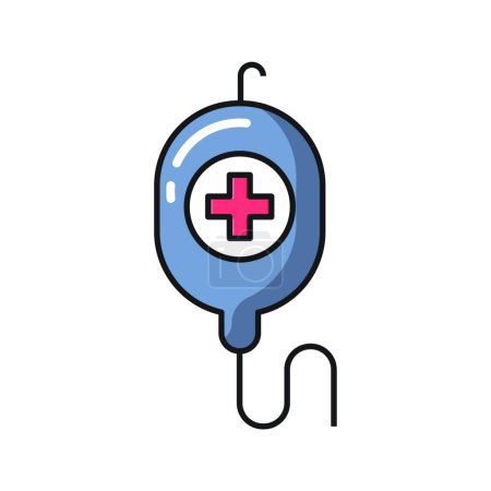 Illustration for Iv icon, vector illustration simple design - Royalty Free Image
