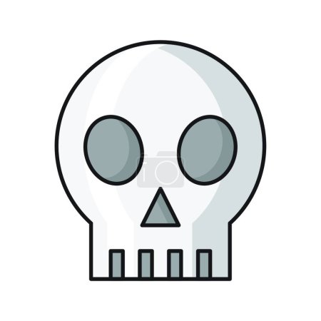 Illustration for Skull icon, vector illustration simple design - Royalty Free Image