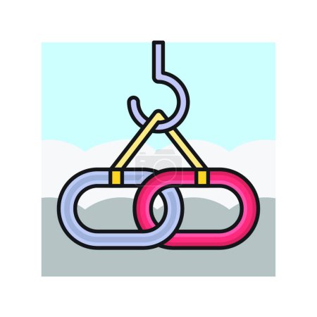 Illustration for URL icon, vector illustration simple design - Royalty Free Image