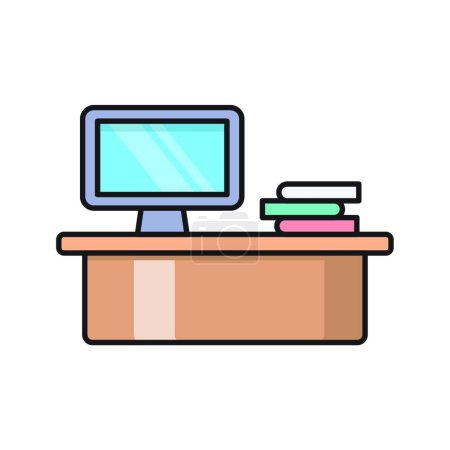 Illustration for Computer icon, vector illustration - Royalty Free Image