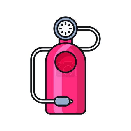 Ilustración de Icono de gas vector ilustración - Imagen libre de derechos