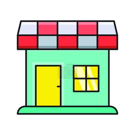 Illustration for Store icon, vector illustration - Royalty Free Image