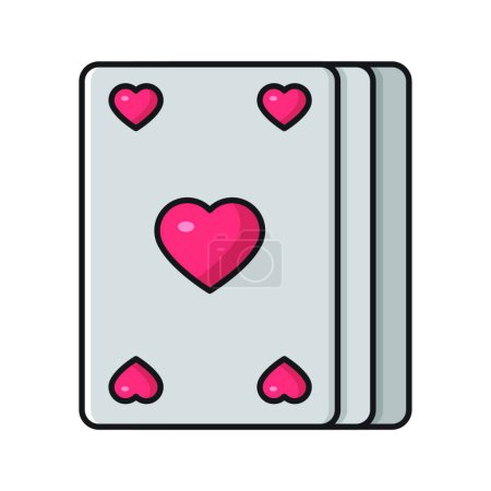 Ilustración de Juego tarjetas icono vector ilustración - Imagen libre de derechos