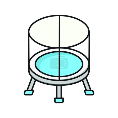 Illustration for Trampoline icon vector illustration - Royalty Free Image