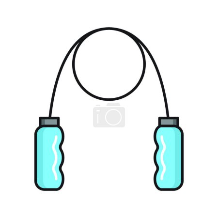 Illustration for Jumping rope icon vector illustration - Royalty Free Image