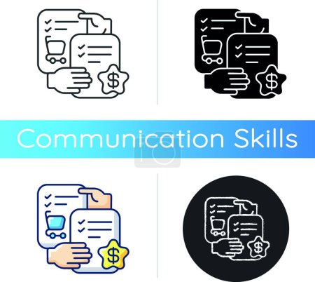 Illustration for Communication skills flat icon, vector illustration - Royalty Free Image