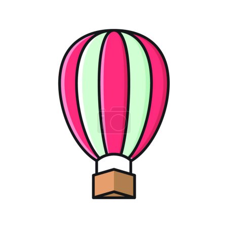 Téléchargez les illustrations : Icône de ballon à air, modèle vectoriel - en licence libre de droit