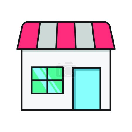 Illustration for Shop  icon, vector illustration - Royalty Free Image