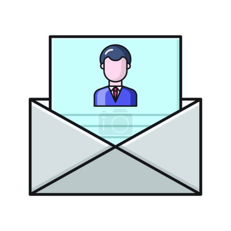 Illustration for Message file simple icon, vector illustration - Royalty Free Image