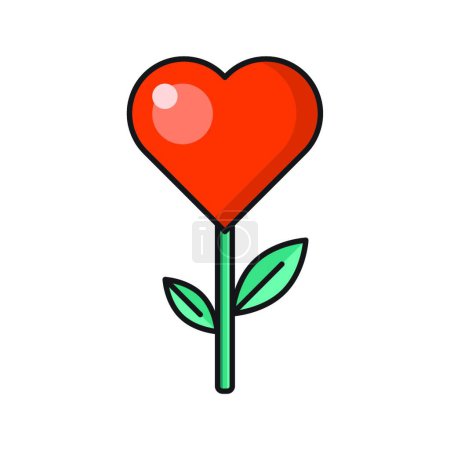 Illustration for "heart " web icon vector illustration - Royalty Free Image