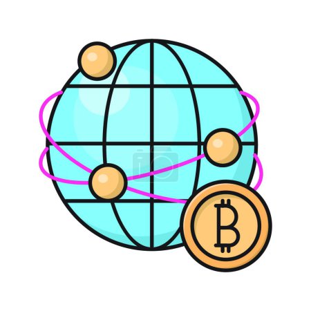 Illustration for Crypto icon vector illustration - Royalty Free Image