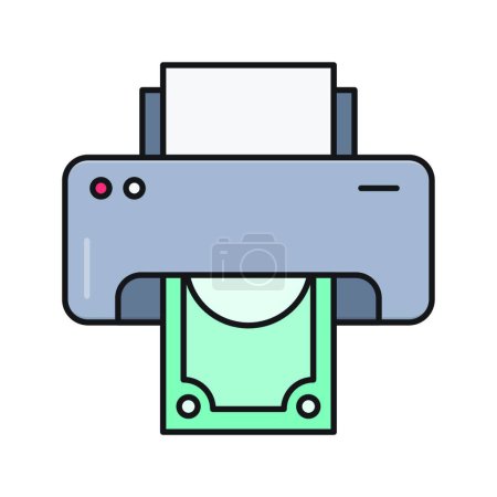 Illustration for Printer icon vector illustration - Royalty Free Image